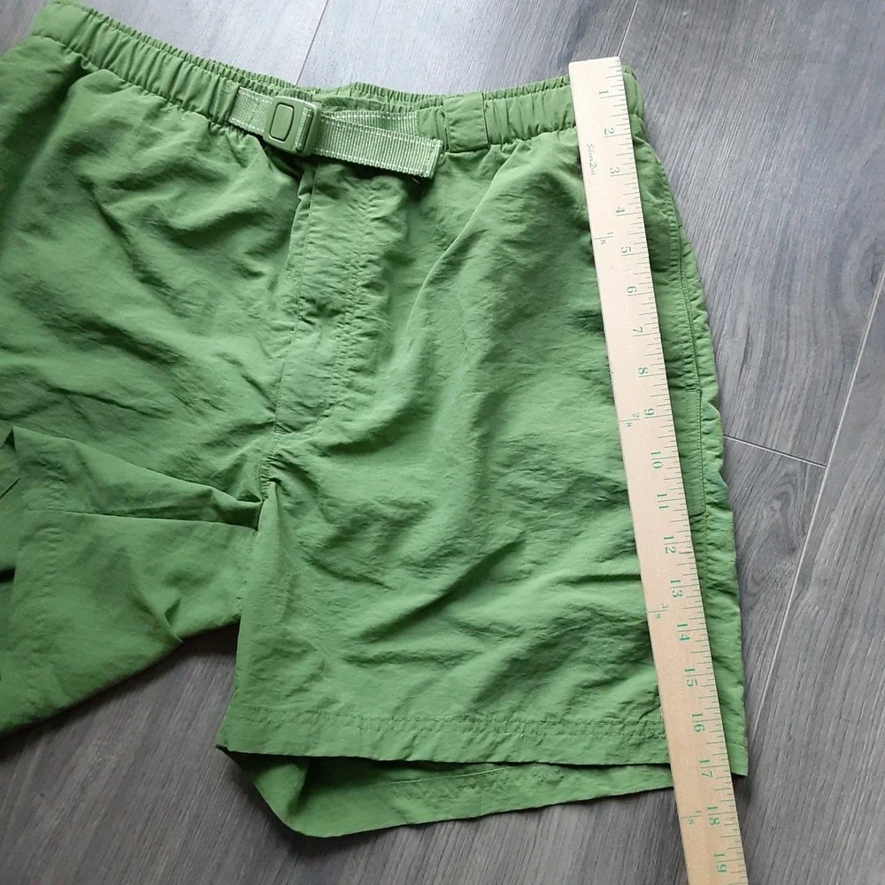 Lands' End Cargo Swim Trunks Mens L 36-38 Mesh Lined Nylon Belted Hiking Outdoor